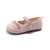 Girls' Korean version of versatile princess shoes 2025 spring and autumn new Velcro light mouth small leather shoes medium children soft sole sing