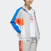 adidas Neo Letter Logo Printed Long Sleeve Hooded Jacket Women Jackets Multicolor FN6554