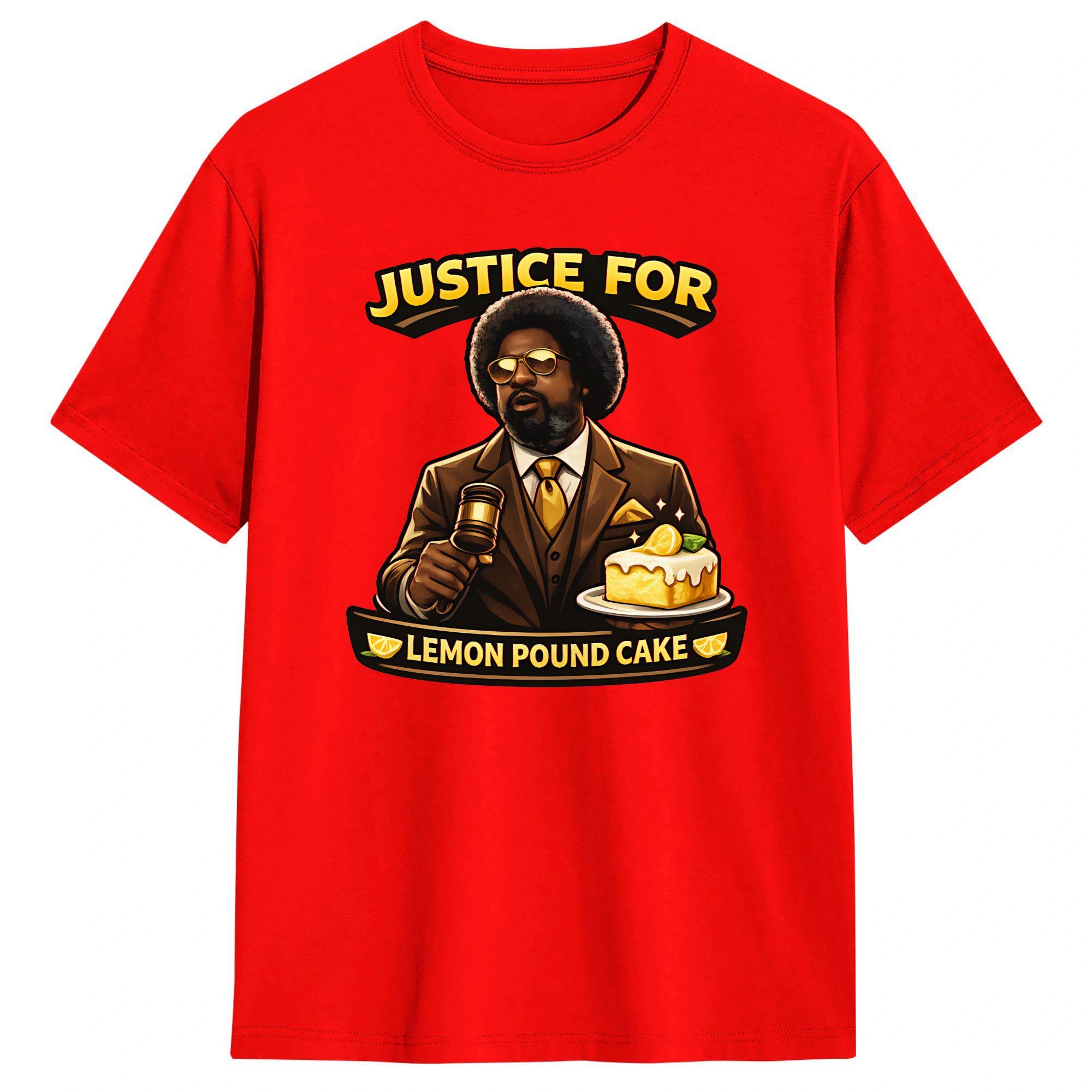 Afroman Justice for Lemon Pound Cake Cotton TShirt For Man Summer  Classic T Shirts Leisure Tee Shirt Oversized Tops S