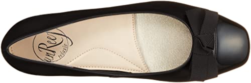 Unleaf Schleifenmotiv Zehenkappe Cutter Pumps, Damen, 3891, Schwarze Kombination, Größe 22,5 cm, 2E