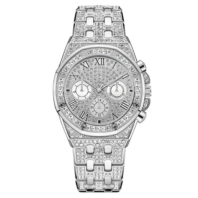 

Fashion Starry Sky Quartz Watch For Men With Roman Numerals And Indicator срібний