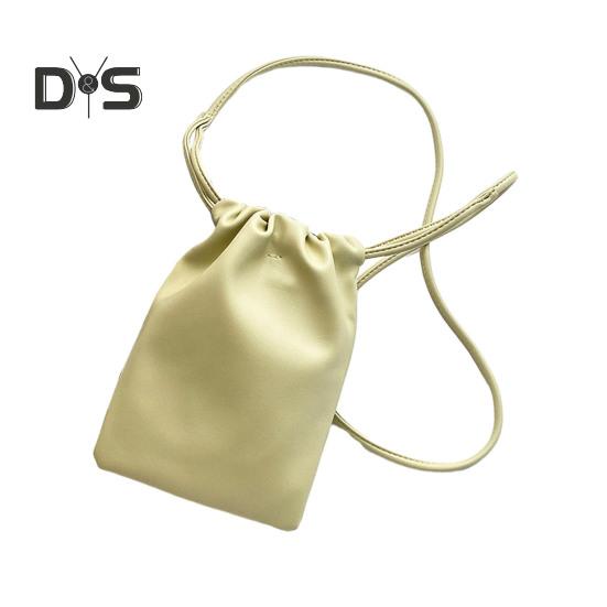 

Женская сумка для мобильного телефона из искусственной кожи, сумка через плечо, однотонный портативный кошелек для телефона для повседневной жизни, путешествий, шопинга светло-желтого