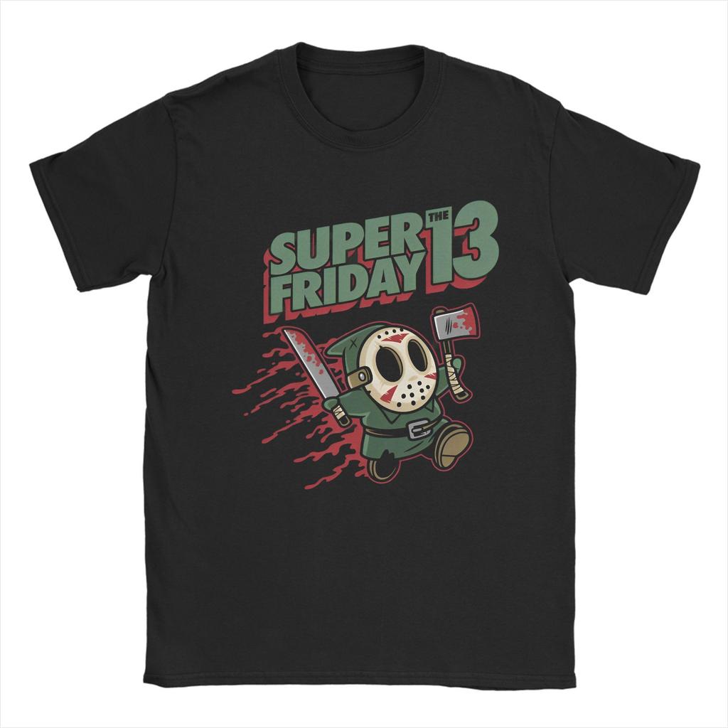 Jason Voorhees Friday 13th  T Shirt friday 13th Pure Cotton Clothing Funny Short Sleeve Round Neck Tees 4XL 5XL 6XL T-Shirt