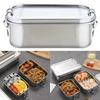 Stainless Steel Lunch Box for Kids And Adults, Portable Leak-Proof Bento Box, Travel Food Meal Prep Container Dishwasher Safe