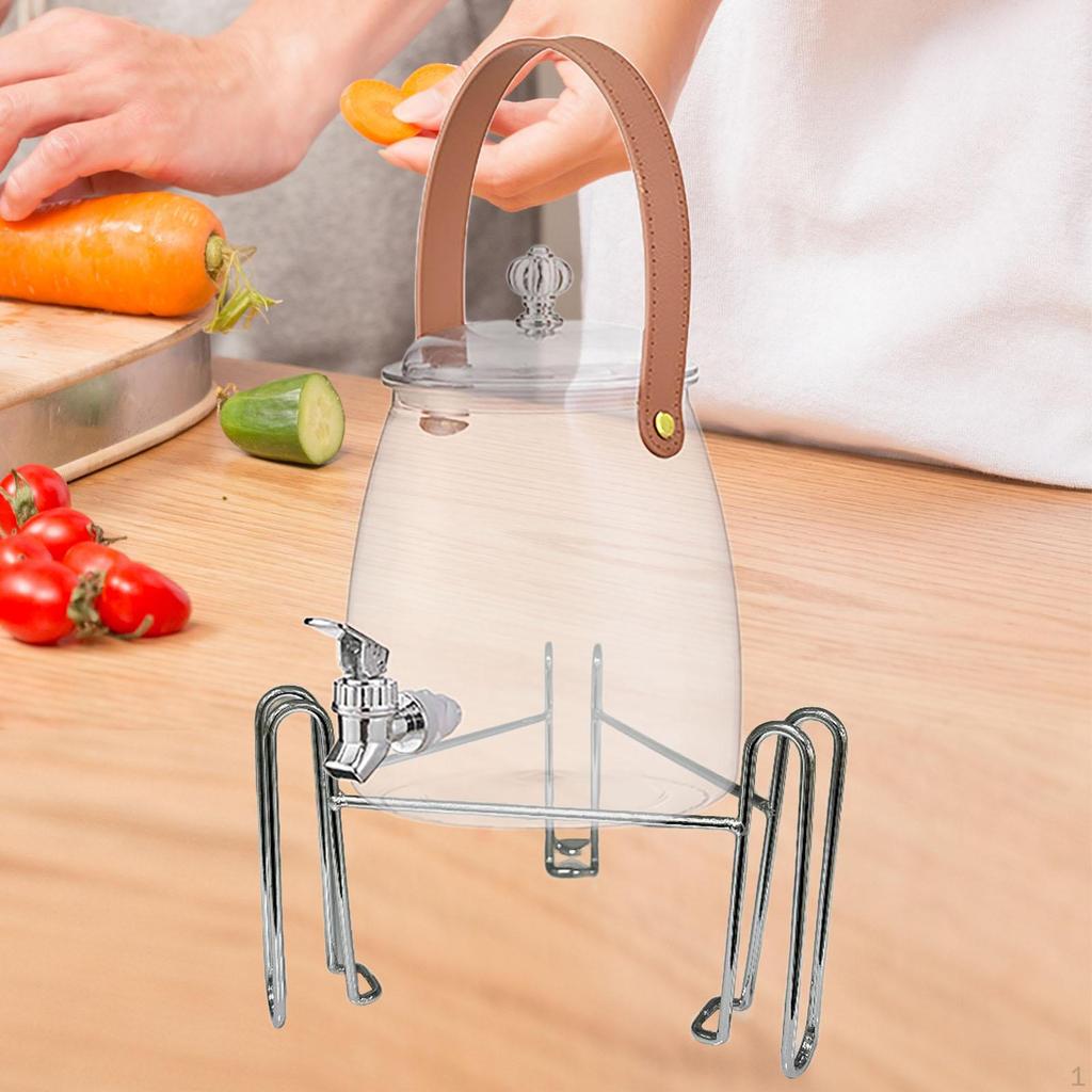 Getränke Dispenser Eimer mit Wasserhahn Stehen Klar Kalten Wasserkocher Saft Jar für