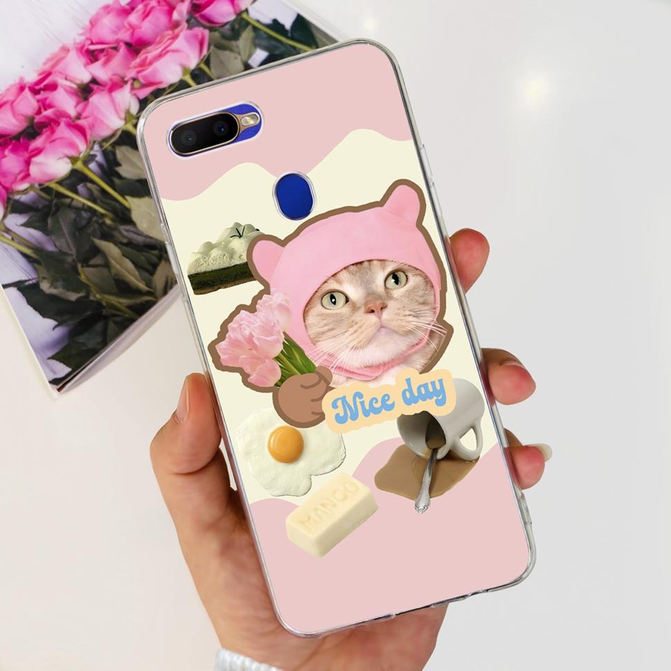 Silikon-Handyhülle für OPPO A5S Hülle AX5s CPH1909 Weiche TPU-Rückseite Für Oppo A7 AX7 CPH1901 CPH1903 Hüllen Capa Coque Fundas