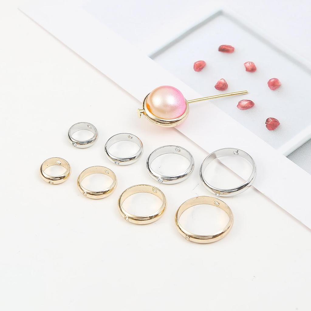 10 Τμχ/παρτίδα Διχαλωτές Χάντρες Διάστασης Κύκλοι Τοποθέτησης Κρίκοι Για DIY Βραχιόλια με Χάντρες Αξεσουάρ Κατασκευής Κοσμημάτων