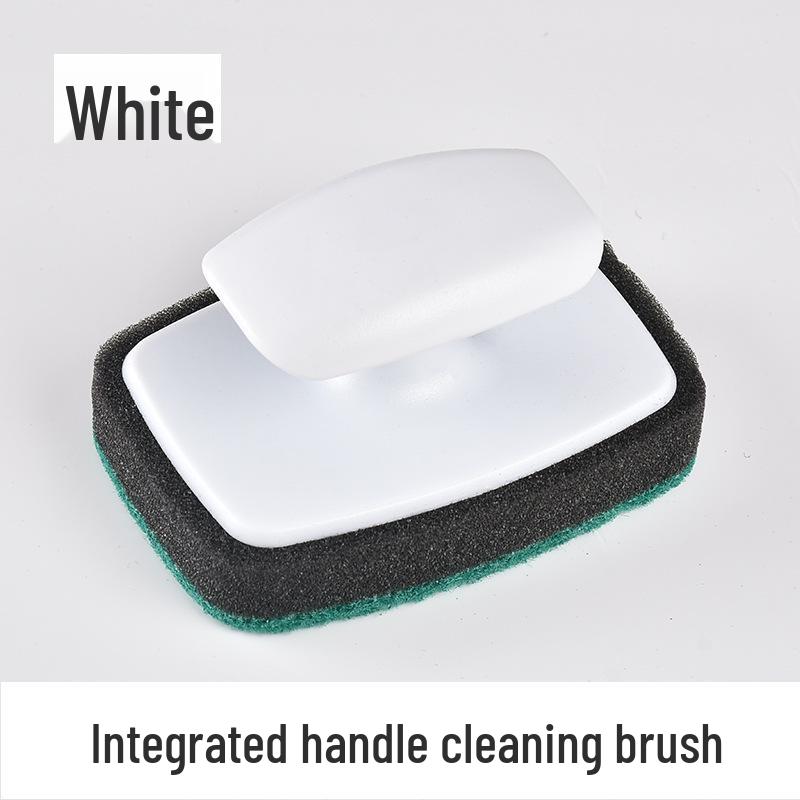 Multi-Purpose Cleaning Brush with Handle: For Dishes, Pots, Bathroom Tiles, Stain Removal, and Sponge Wipe