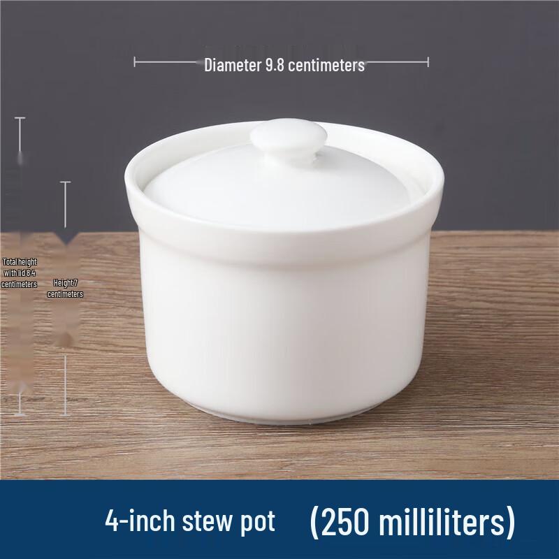 Ceramic Double-Handle Stew Bowls with Lids