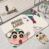 Cartoon Shin-chan Diatom Mud Bathroom Floor Mat - Dirt-Resistant, Easy Clean & Wear-Resistant