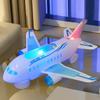 Christmas Kids Gift Electronic Aeroplane Toy with Music Autopilot Rotation Flash Sound Plane Educational Toy for Children