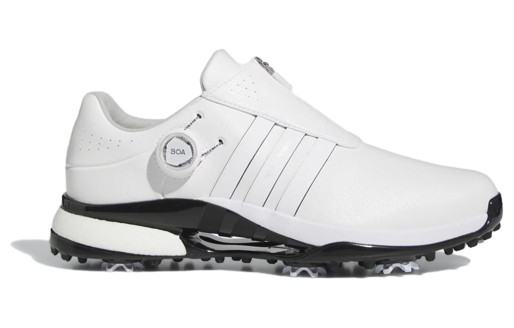 adidas Tour360 24 Boa Boost Dämpfung, Abriebfeste Niedrige Golfschuhe Herren Weiß IF0252