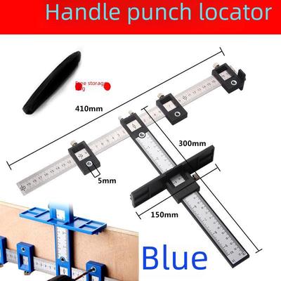 Localisateur de poinçons multifonctionnel pour poignées de portes d'armoires et de garde-robes