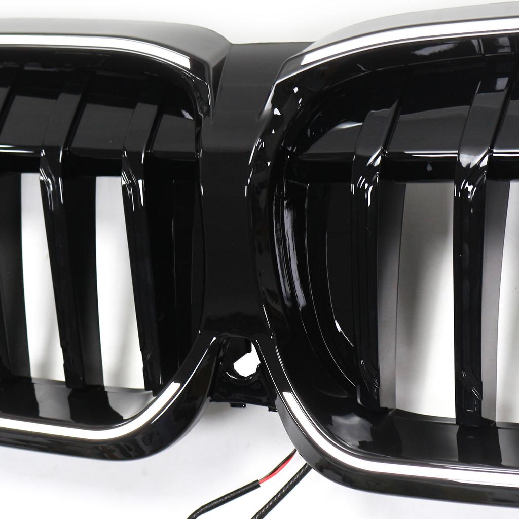 Glossy Black Kidney Grille Grill 51138072085 Fit for BMW 3 Series G20 2019-2022