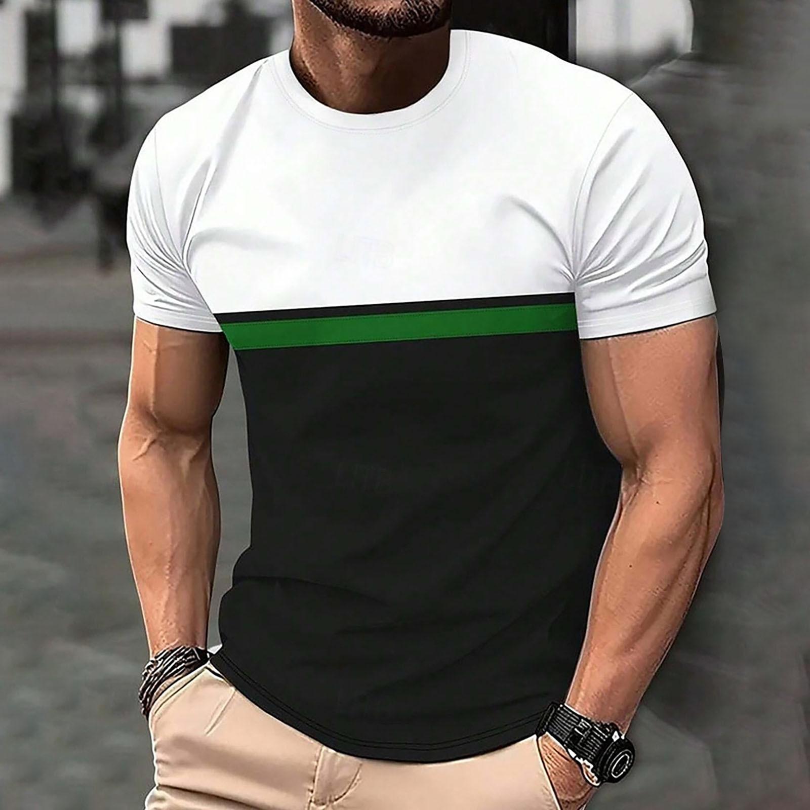 

Мужская футболка Футболки с графическим текстом Pool3D печать Уличная повседневная одежда с короткими рукавами и принтом Базовая одежда XL белый