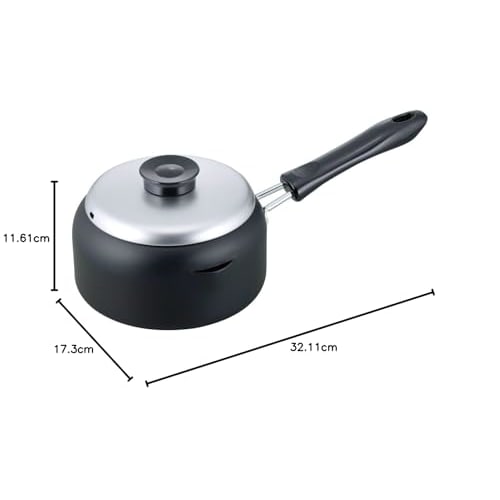 Wahei Freiz Small Tempura Pan, 16cm, Induction Compatible, Gas Compatible, Iron Compatible, Deep Fryer, Tempura, with Lid, One-Handed Operation, Made