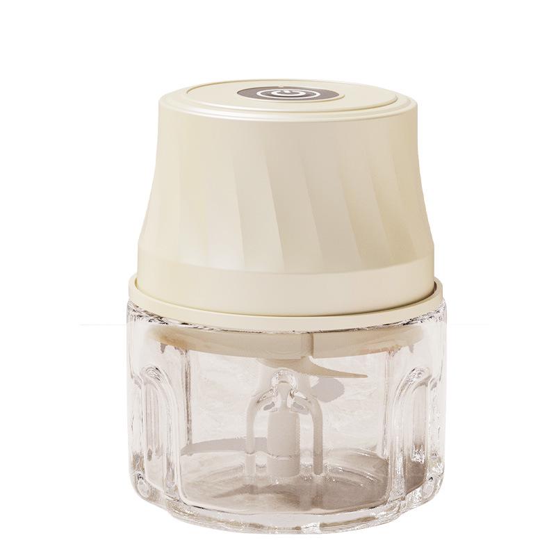 Rechargeable Mini Electric Garlic Masher & Baby Food Blender - Kitchen Utensil & Meat Grinder.