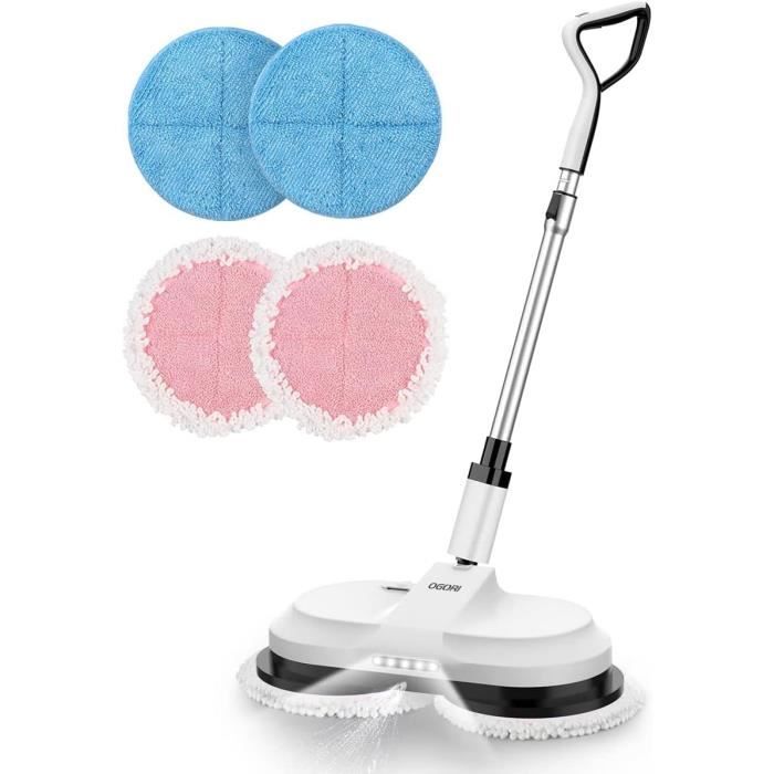 Mocio elettrico senza fili - OGORI - Modello con spruzzatore - Illuminazione LED - Autonomia 60 min