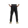 Adidas Solid Logo Print Straight-Leg Sport Pants Men Bottoms Black HE7379