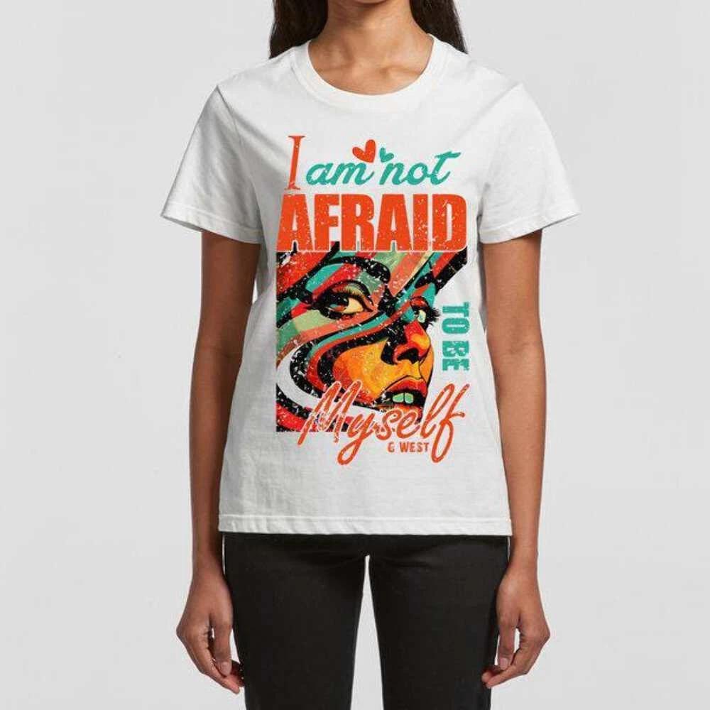 G West I Am Not Afraid Basic T Shirt - Dtwasbst9059 M