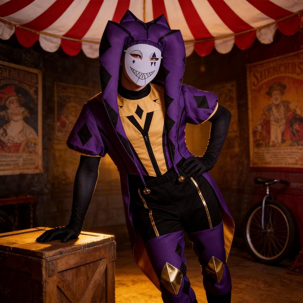 The Freak Circus Tfc Jester Cosplay Outfit With Soft Fabric For Cosplay Parties And Events