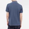 STONE ISLAND Ss21 Logo Micro Badge Baumwolle Casual Kurzarm Poloshirt Herren Poloshirts Blau 101522S18-V0024