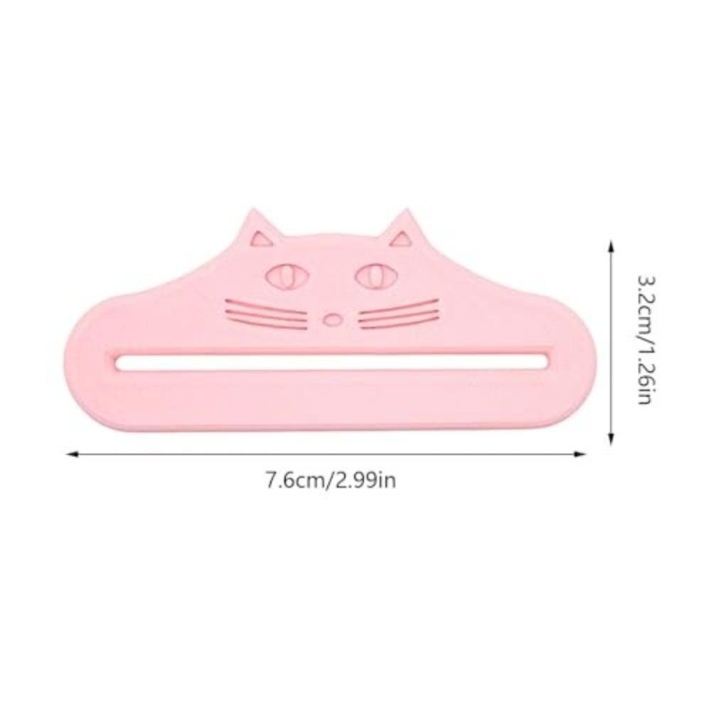 Cat Shape Cat Treat Squeezer Waterproof Reusable Cat Treat Feeder Spoon Adjustable Squeezing Tools Food Extruder