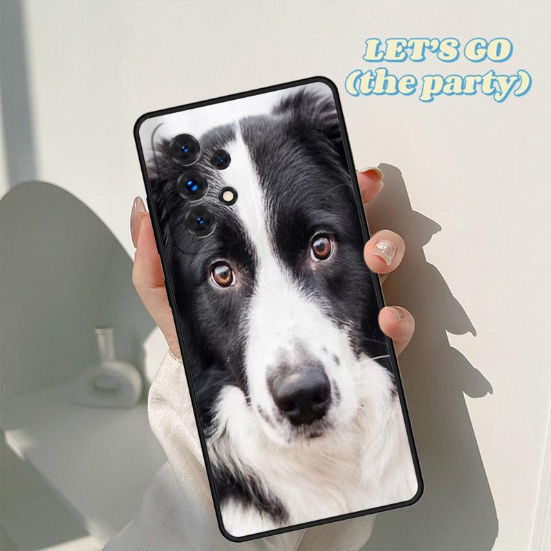 Beautiful Fun Border Collie Dog Puppies Case For Samsung Galaxy A42 A31 A40 A51 A71 A32 A80 A91 A52 A72 A73 A20e A50 A70 A11 A12