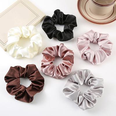 Hair Tie Adjustable Fit High Elasticity Smooth Satin Hair Band Soft Non-Irritating Scalp Hair Holder Daily Party Outing Hair
