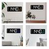 M-Modern-1 Piece LED Digital Wall Clock Temp Date Week Display Dual Electronic Alarms Table With Remote Control Green