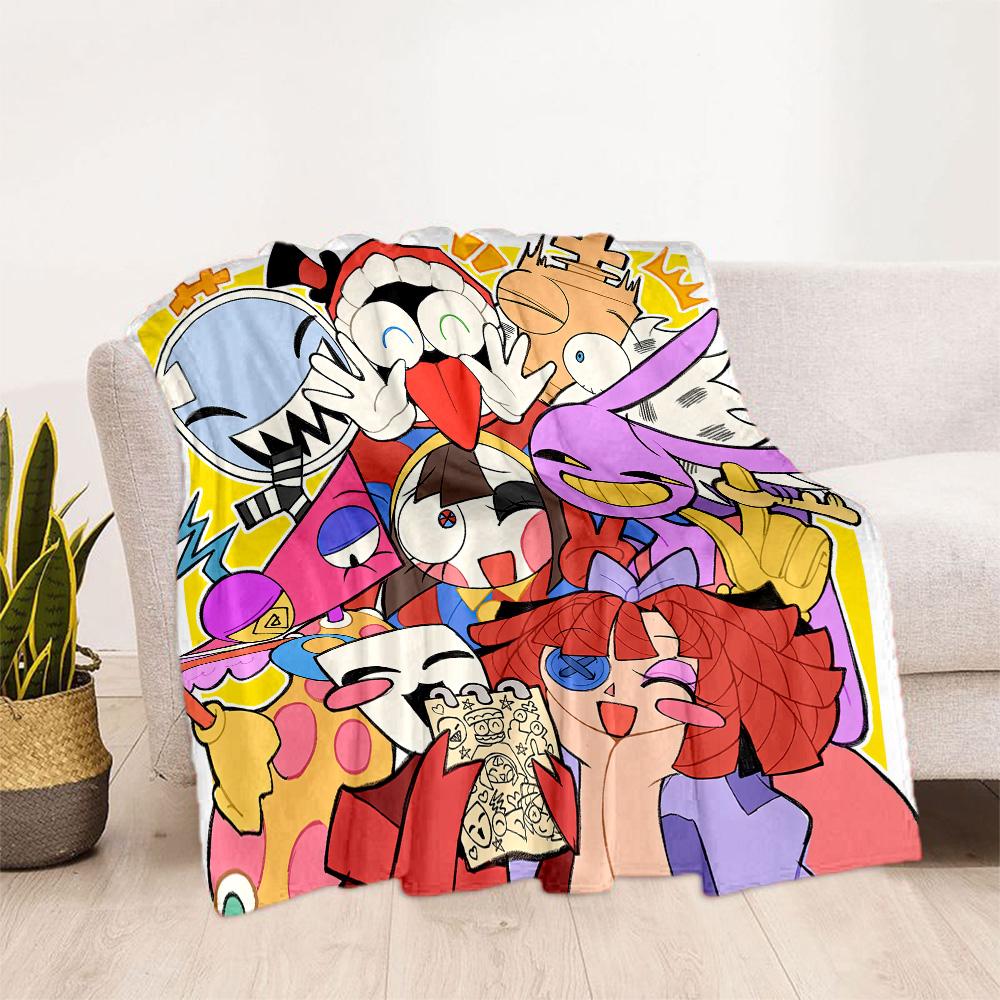 Digital Circus13 Blankets Are Suitable for Living Rooms,making Them an Ideal Choice for Outdoor Travel and Gifts.