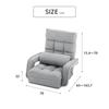 Takeda Corporation 42 Steps Gray 70 X 65 X 70 Cm Stain Resistant and Scratch Resistant 3Form Armchair [Seat Chair, Gear, Sofa] 3FMZ-70GRY