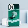 Badminton Sport Soft Cover for iPhone 16 17 Air 15 14 Pro Max 16E Phone Case 13 Mini 12 11 7 SE 8 Print Pattern Fit Cases 16 17
