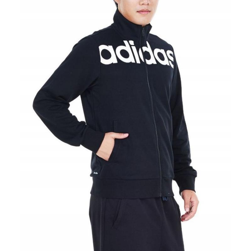 adidas Comfortable Knitted Fashion Long Sleeve Jacket Men Jackets Black S21274