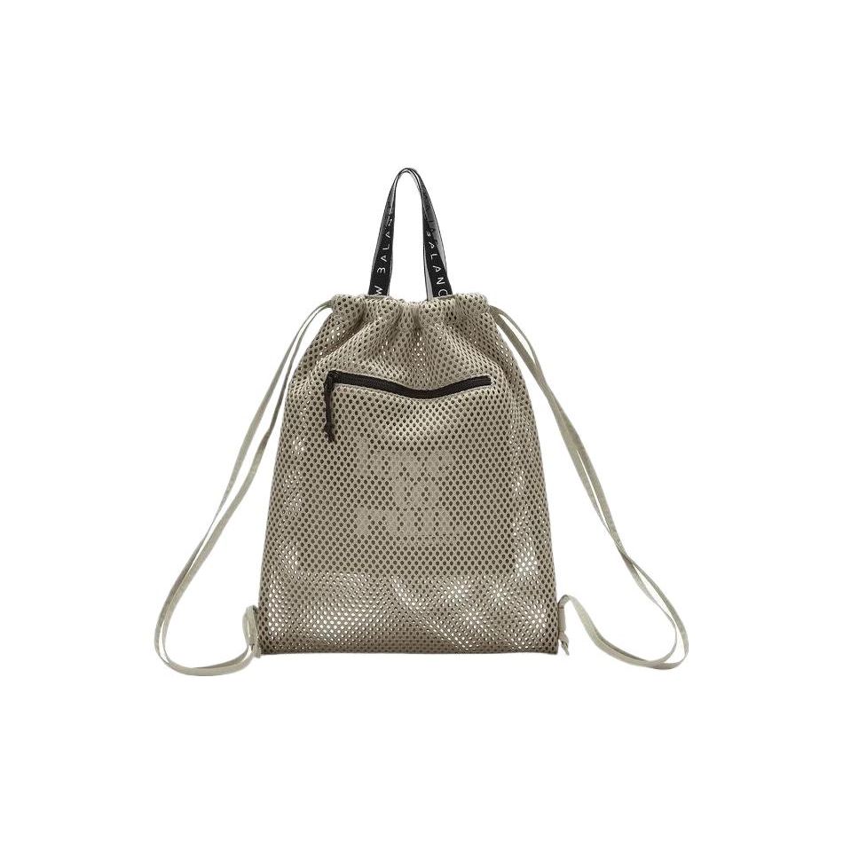 

New Balance Classic Fashion Trend Sports Drawstring Closure Backpack Unisex Backpack Khaki LAB32410-FUG Khaki,Medium