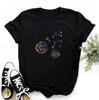Travel Plane Heart Love Print Women Tshirt Casual Funny T Shirt Girl Top Graphic Fashion Top Clothing Harajuku Sleeve Casual