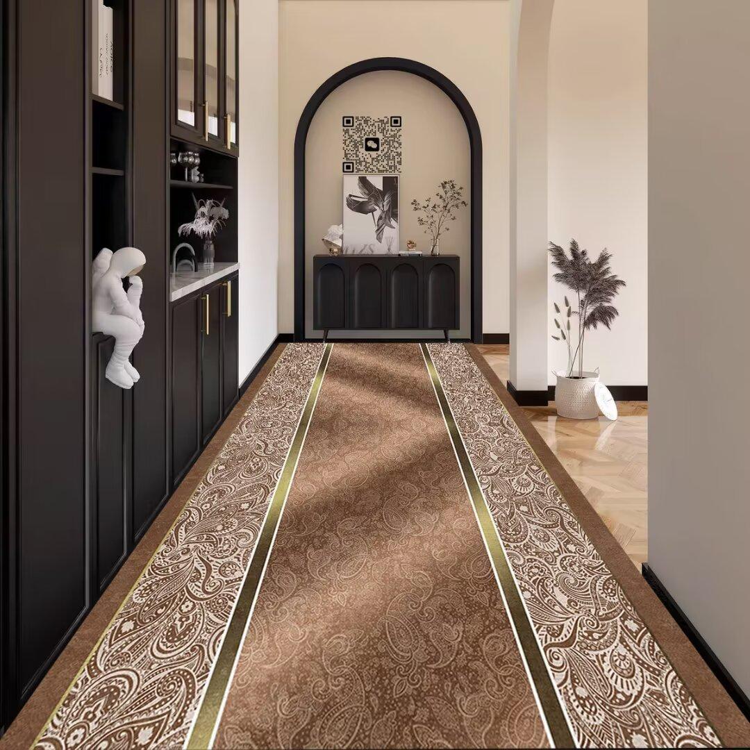 

Persian Long Hallway Runner Rug Non-slip Kitchen Mat Living Room Decor Carpet Size 60X100CM-A14951