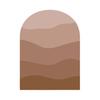 Wall Decal Boho Style Gradient Color Block Arch Removable Adhesive DIY PVC Home Indoor Wall Paper Sticker Household Supplies