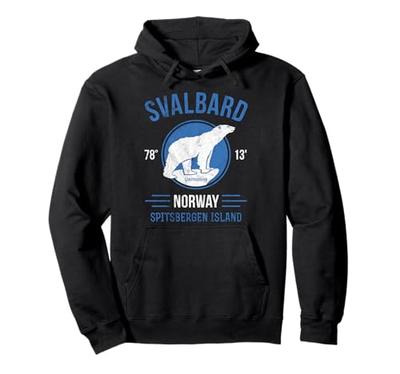 Svalbard Spitzbergen Polar Bear Long-Ear Bean Norway Polar Bear Hoodie
