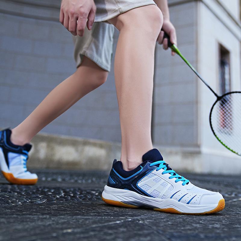 Foreign Trade New Professional Badminton Shoes Men's Large Size Breathable Non-slip Wear-resistant Table Tennis Shoes Tennis Training Shoes Women