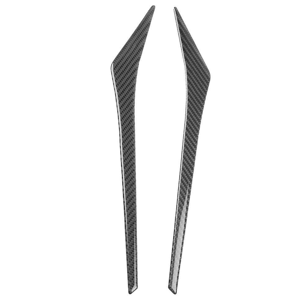 

2pcs Carbon Fiber Headlight Eyebrow Cover Trim Sticker Fits for Honda Fit 2014 2018