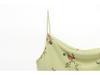 2025 Spring Women's Backless Print Draped Collar Spaghetti Strap Midi Dress