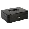 Jssmst (Jessmat) Metal Safe with Key Lock, 25x20x9cm, A5 Size, GB001bl-xl (Black)