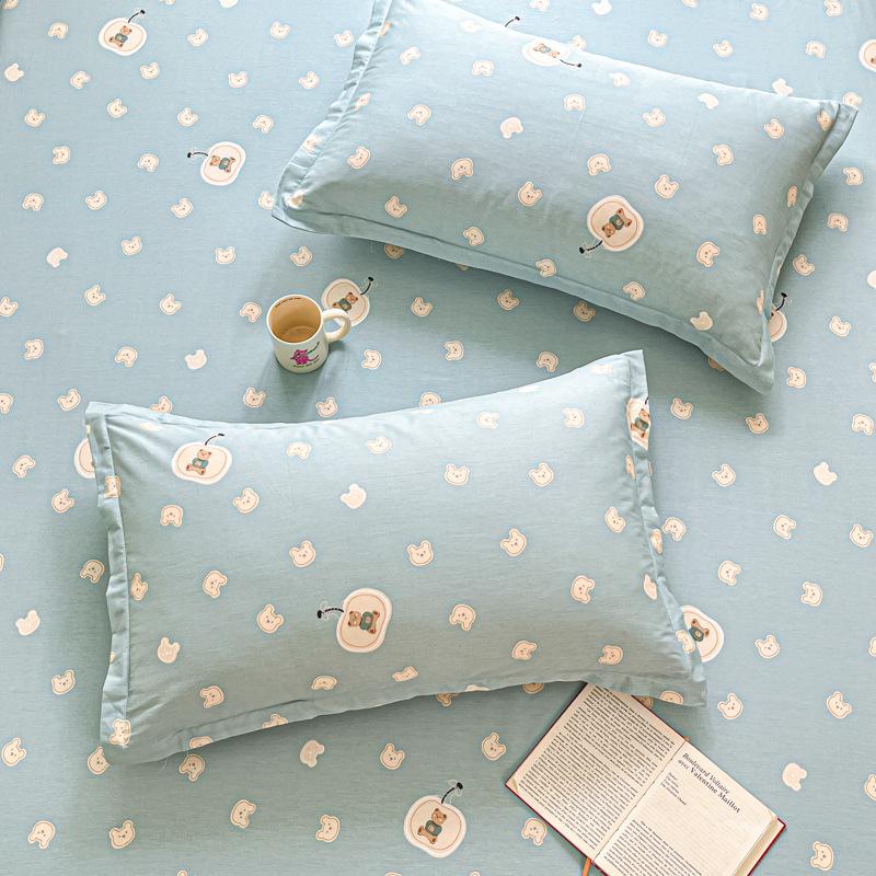 Cotton Pillowcases: Pure Cotton, Simple Style for Home, Dorms, Single & Double Rooms (Single/Pair)