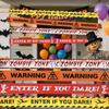 Halloween Warning Tape PE Caution Line Wide Bright Color Large Outdoor Yard Party Decor Spooky Haunted House Prop Easy Install