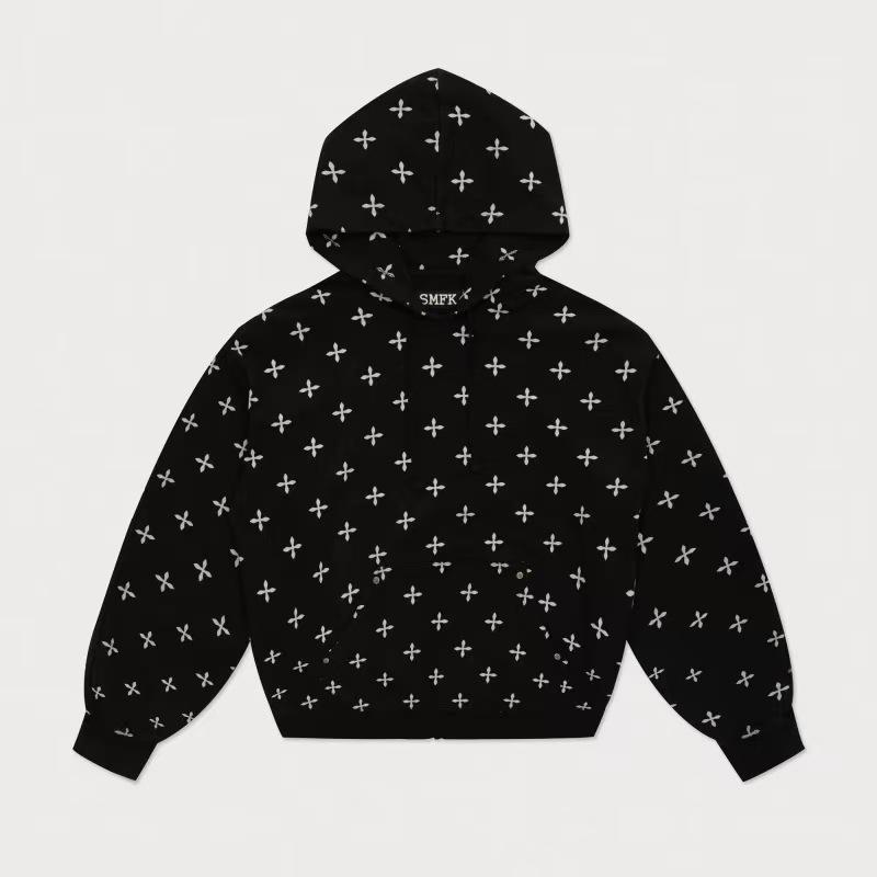Wide hoodie full of cotton hooded sweater spring new models