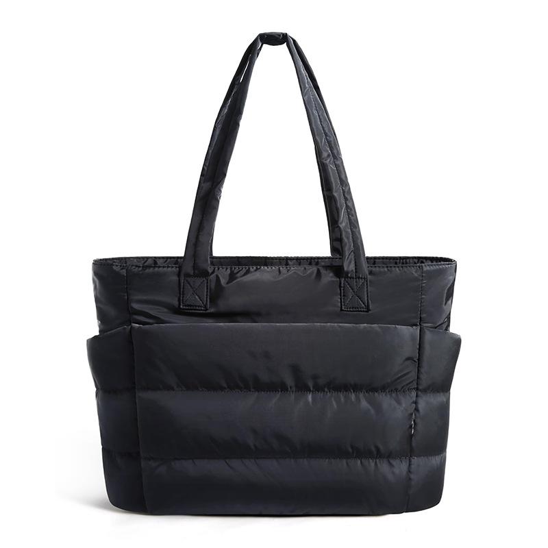 Женская сумка-тоут Feihong, вместительная, многофункциональная, для хранения, высококачественная, для отдыха, путешествий, портативная, на плечо чёрный