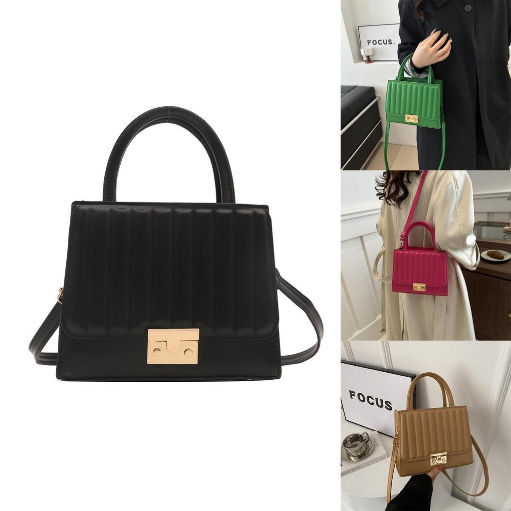 2024 Trendige Vintage Umhängetasche für Damen Lässiger Koreanischer Stil Kleine Quadratische PU Tasche
