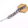 Accessories Punk Mixed Color Thick Chain Women'S Simple Hip Hop Single Layer Bracelet Short Versatile Bn752