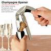 Ergonomischer Griff Champagnerflaschenöffner Zink Zink Zinklegierung Champagnerkorkenzieher Küche Sprudelnd